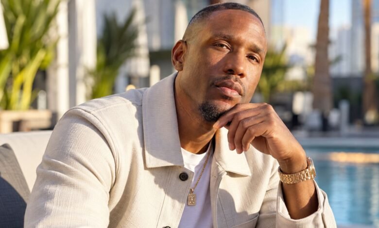 Antonio Hewlett, Amber Rose’s brother, in a cinematic outdoor portrait