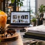 Babeltee explained through a tea drink and modern fashion studio
