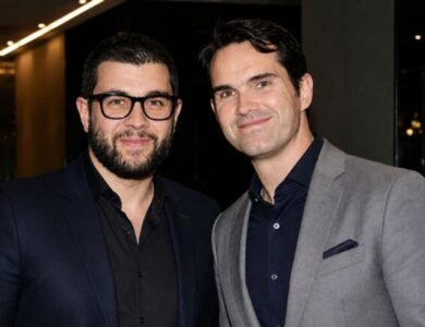 A photograph associated with coverage of Colin Carr and his relationship to comedian Jimmy Carr.