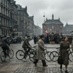 1930s Copenhagen street scene illustrating the historical context of fascisterne