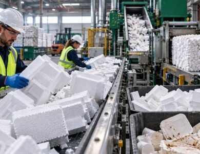 Is Styrofoam recyclable at a modern EPS recycling facility